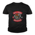 Flying Skull With Pistons For Motorcycle Club Youth T-shirt
