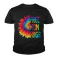 Free Mom Hugs Tie Dye Sunflower Youth T-shirt