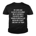 Funny Favorite Child Dad Quote Tshirt Youth T-shirt