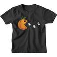 Funny Halloween Gamer Pumpkin Eating Ghost Gaming Costume Youth T-shirt