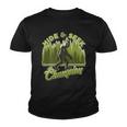Funny Hide & Seek Champion Big Foot Sasquatch Monster Youth T-shirt