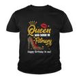 Funny Queen Was Born In February Happy Birthday To Me Leopard Shoe Gift Youth T-shirt