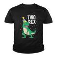 Funny Two Rex 2Nd Birthday Boy Gift Trex Dinosaur Party Happy Second Gift Youth T-shirt