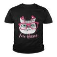 Funny Valentine Cat Free Hisses Youth T-shirt