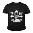 Funny Weather Meteorologist Gift Forecaster Weatherman Climate Fun Gift Youth T-shirt