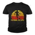 Futbol Is Life Vintage Soccer Player Sports Futbol Youth T-shirt