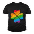 Gay Pride Flag Shamrock Lgbt St Patricks Day Parade Graphic Design Printed Casual Daily Basic Youth T-shirt