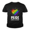 Gay Pride Love Is Love Lgbt Youth T-shirt