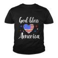 God Bless America For Patriotic Independence Day 4Th Of July Gift Youth T-shirt
