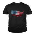 God Bless America Usa American Flag United States Country Cool Gift Youth T-shirt