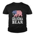 Grandma Bear Patriotic Flag Funny 4Th Of July Youth T-shirt