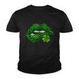 Green Lips Sexy Irish Leopard Shamrock St Patricks Day Graphic Design Printed Casual Daily Basic Youth T-shirt