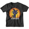 Halloween 2021 Cat Vampurr Vampire Funny Costume Youth T-shirt