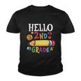 Hello 2Nd Grade Pencil Back To School Youth T-shirt