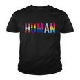 Human Lgbt Flag Gay Pride Month Transgender Rainbow Lesbian Gift Tshirt Youth T-shirt