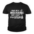 I May Be A Mechanic But I Cant Fix Stupid Funny Youth T-shirt