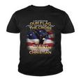 I Stand For Our Flag Kneel For The Cross Proud American Christian Youth T-shirt
