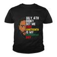 Juneteenth Shirt Men Juneteenth Is My Independence Day Youth T-shirt