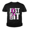Just Cure It Breast Cancer Awareness Pink Ribbon Youth T-shirt