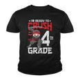 Kids Im Ready To Crush 4Th Grade Back To School Ninja Boys Youth T-shirt