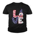 Love American Gnome 4Th Of July Independence Day Flag Graphic Plus Size Shirt Youth T-shirt