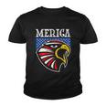 Merica 4Th Of July American Flag Bald Eagle Mullet 4Th July Gift Youth T-shirt