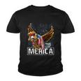 Merica Bald Eagle Mullet 4Th Of July American Flag Patriotic Funny Gift Youth T-shirt