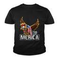 Merica Bald Eagle Mullet 4Th Of July American Flag Patriotic Gift Youth T-shirt