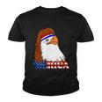 Merica Bald Eagle Retro Usa Flag V2 Youth T-shirt