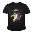 Merica Funny Gift Funny Eagle Mullet Funny Gift 4Th Of July Funny Gift Patriotic Youth T-shirt