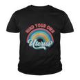 Mind Your Own Uterus Pro Choice Feminist Womens Rights Rainbow Design Tshirt Youth T-shirt