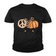 Peace Love Fall Thanksgiving Quote V2 Youth T-shirt