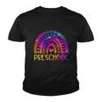 Preschool Teacher Leopard Tie Dye Rainbow Youth T-shirt