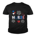 Pride Nurse Usa Flag Stethoscope 4Th Of July Plus Size Graphic Shirt For Women Youth T-shirt