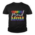 Proud Mom Mothers Day Gift Lgbtq Rainbow Flag Gay Pride Lgbt Gift V2 Youth T-shirt