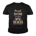 Proud Son Of Awesome Gay Dad Rainbow Pride Month Family Great Gift Youth T-shirt