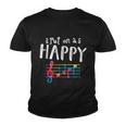 Put On A Happy Face Music Notes Funny Teacher Tshirt Youth T-shirt