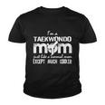 Taekwondo Mom Except Much Cooler Martial Arts Gift Fighting Gift Youth T-shirt