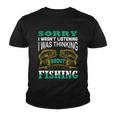 Thinking About Fishing Funny Tshirt Youth T-shirt