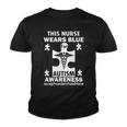 This Nurse Wears Blue For Autism Awareness Tshirt Youth T-shirt