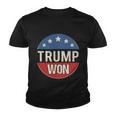 Trump Won 4Th Of July American Flag Great Gift Youth T-shirt