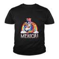 Unicorn 4Th Of July Merica Girl Rainbow Youth T-shirt