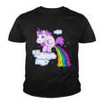 Unicorn Pooping A Rainbow Tshirt Youth T-shirt
