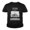 Uss Pope Dd 225 Dd Youth T-shirt