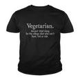 Vegetarian Funny Youth T-shirt