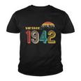 Vintage 1942 Sun Wilderness 80Th Birthday Youth T-shirt