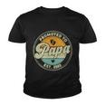 Vintage Promoted To Papa 2022 For New Papa First Time Retro Youth T-shirt