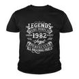 Vintage Scroll Legends Were Born In 1982 Aged Perfectly 40Th Birthday Youth T-shirt