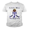 Kids Little Miss Vampire Melanin Vampires Funny Halloweed Costume Youth T-shirt
