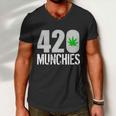 420 Munchies Weed Leaf Men V-Neck Tshirt